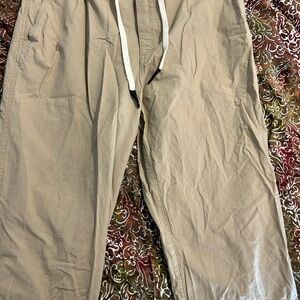 Quiksilver Men's Drawstring Chino Pants in Tan - Waterman collection